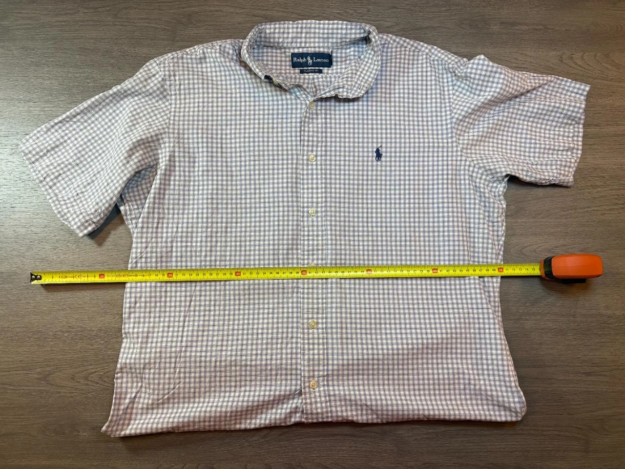 Camisa de manga curta Ralph Lauren Classic Fit Masculino – Tamanho G – Xadrez Azul – photo 2